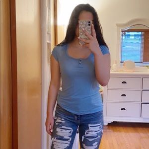 Blue Calvin Klein Tee